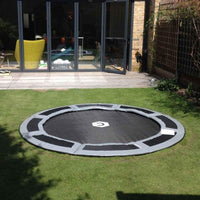 8ft in-ground trampoline in small backyard Thumbnail