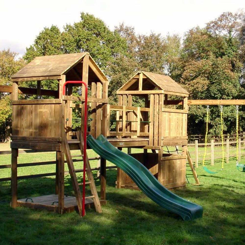 Start with the two Jungle Base Towers and a Bridge and build your perfect climbing frame