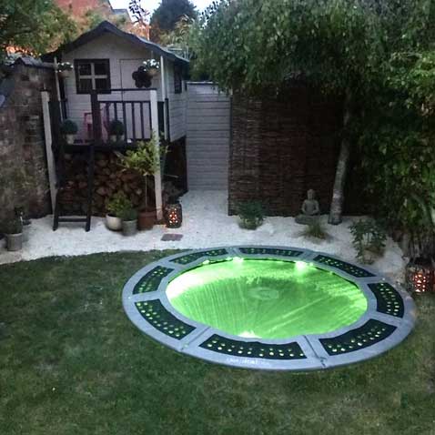 In-ground Trampoline Lighting System Colour Controlled Small