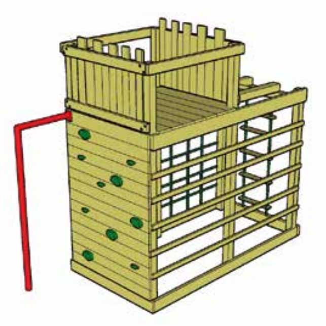 Start with Monkey Climber Base Tower then add forts, slides and accessories to suit you