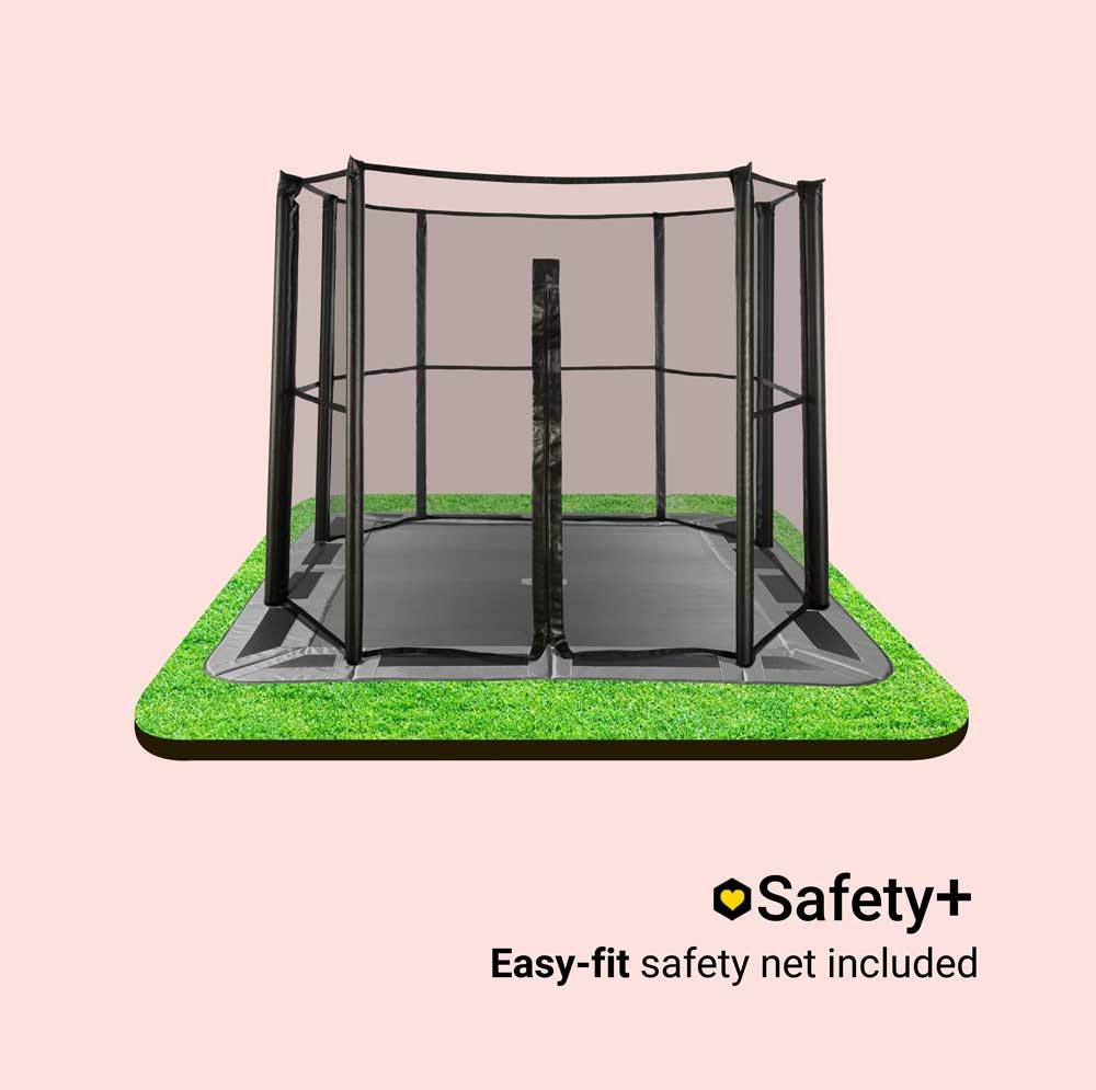 14ft x 10ft Capital Rectangular Inground Trampoline Kit Capital Play UK