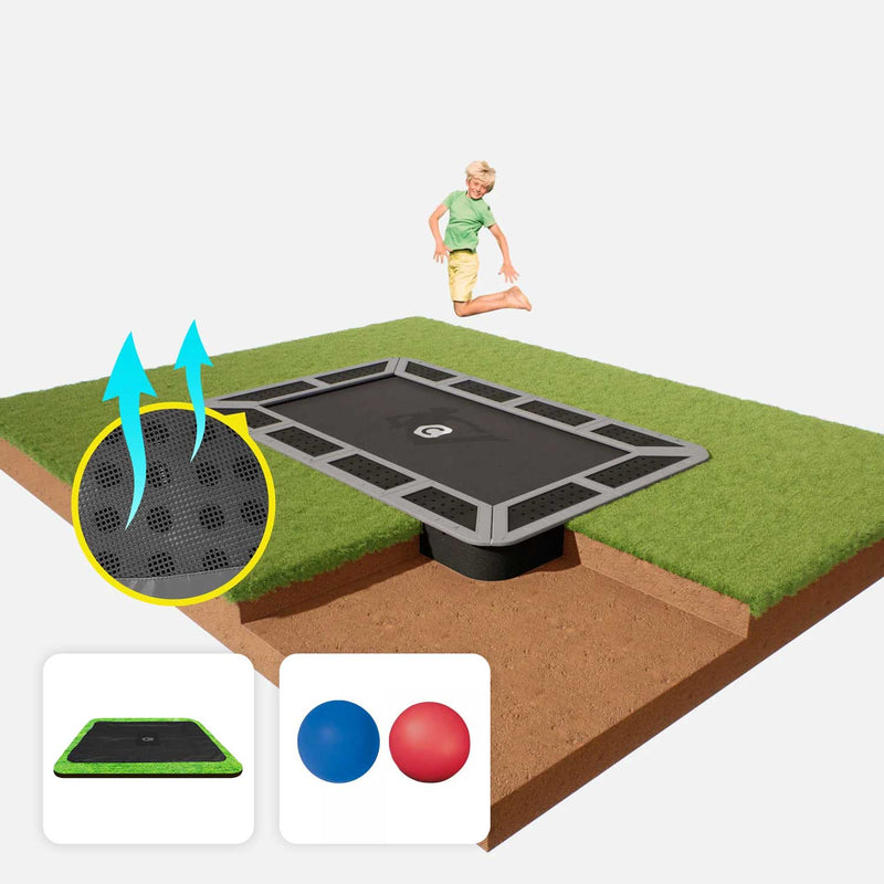 10ft X 6ft Capital In-ground Trampoline