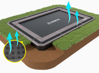 10ft x 6ft Rectangular Capital North In Ground Trampoline Thumbnail