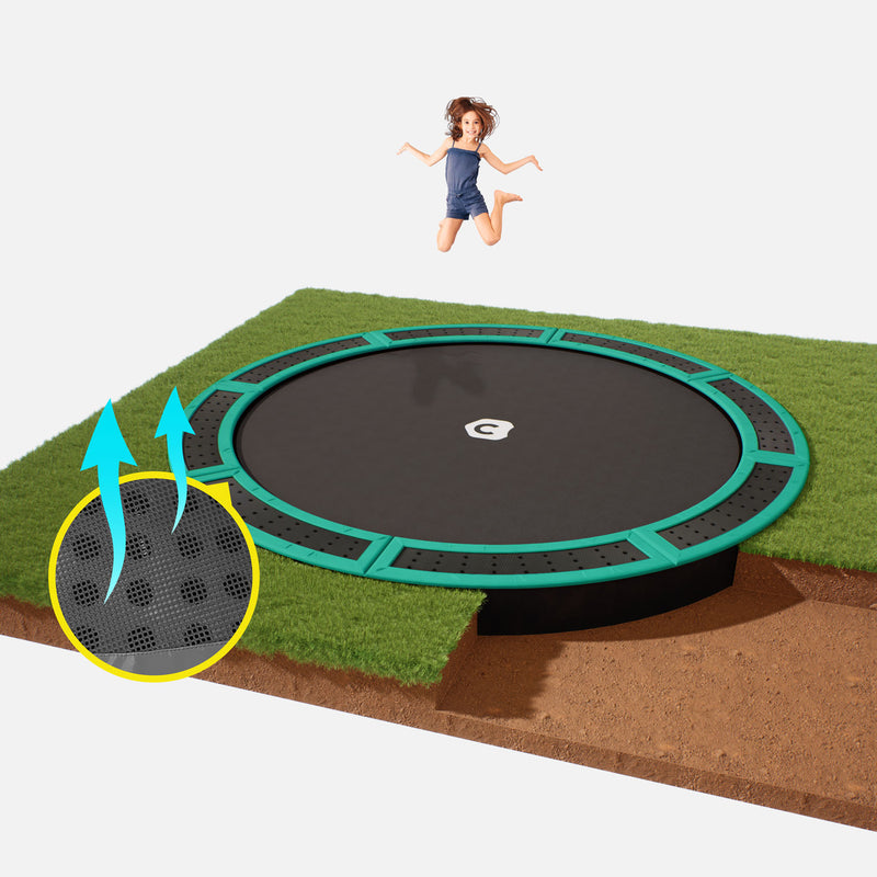 12ft round in ground trampoline