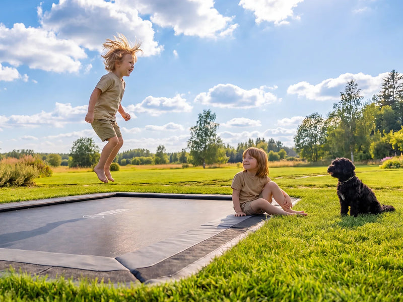 10ft x 6ft Rectangular Capital North In Ground Trampoline