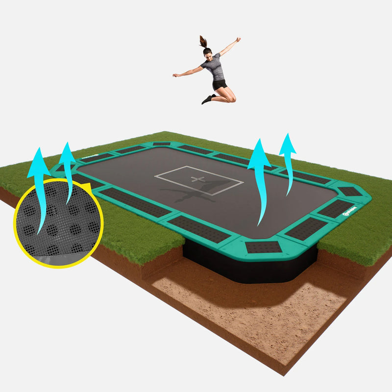 17ft X 10ft C-Sport In-ground Trampoline