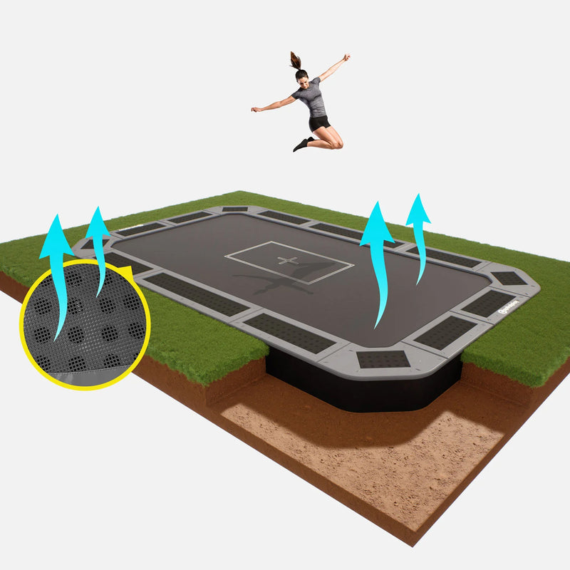17ft X 10ft C-Sport In-ground Trampoline
