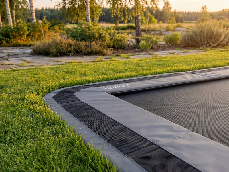 10ft x 6ft Rectangular Capital North In Ground Trampoline