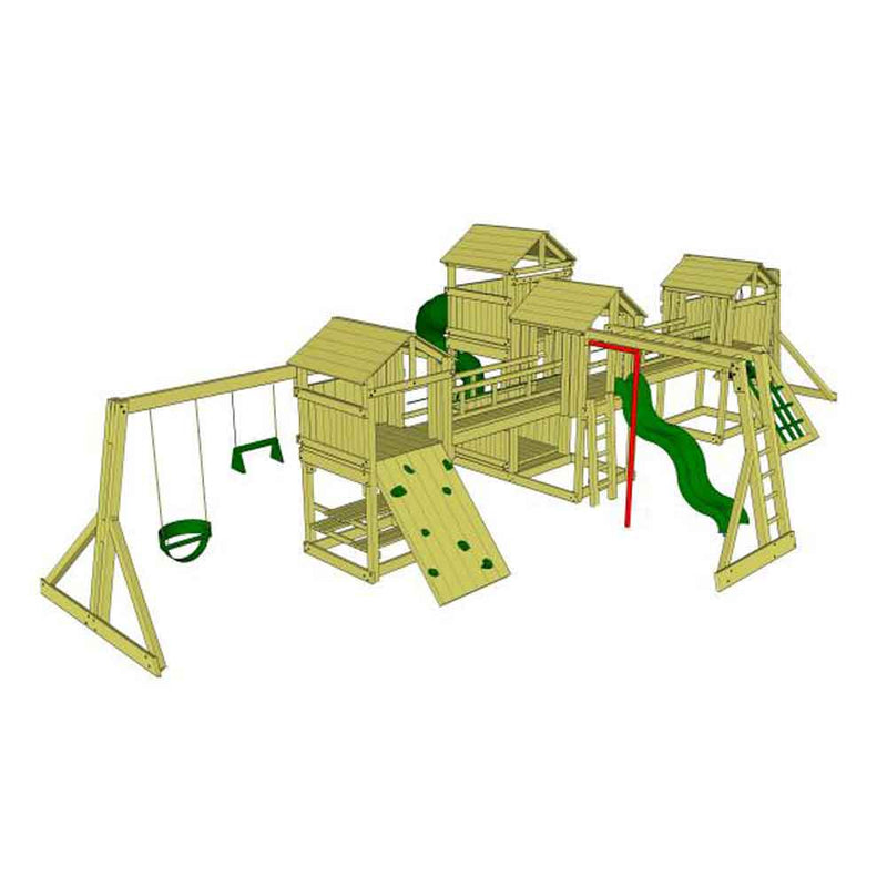 Start with the a Mountain Base Tower and any number of Jungle Towers to create the biggest play area on the planet!
