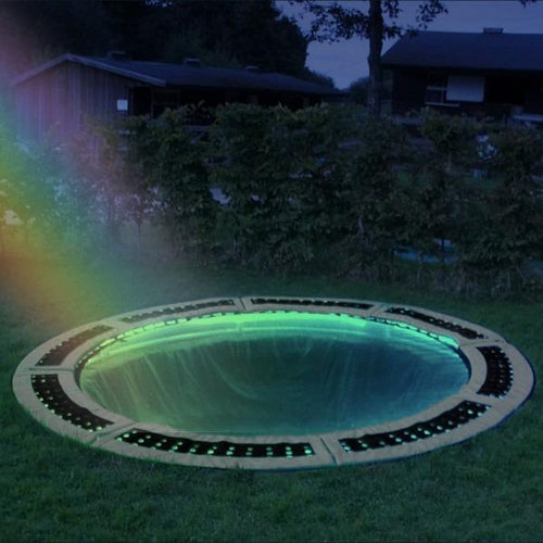 In-ground trampoline lighting