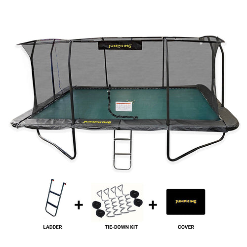 17ft x 12ft Jumpking Rectangular JumpPOD Deluxe Trampoline