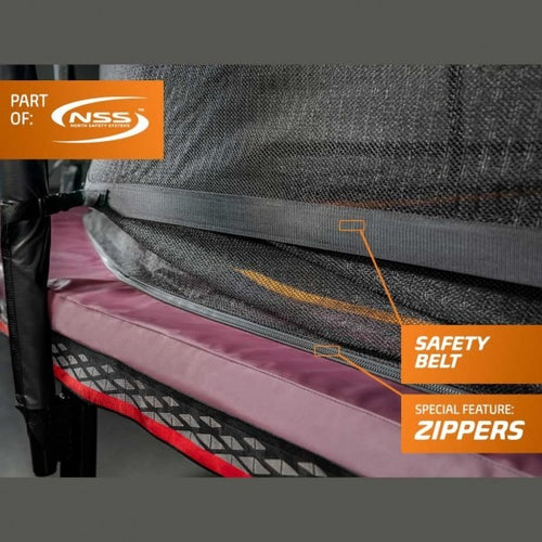 Safety belt and zipper